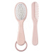 Dětský hřeben a kartáč na vlásky Beaba Baby Brush and Comb Old Pink růžový od 0 měsíců