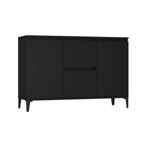 Příborník černý 104 × 35 × 70 cm dřevotříska SHUMEE