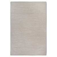 Béžový ručně tkaný koberec s příměsí vlny 60x90 cm Pradesh Linen White – Elle Decoration