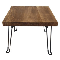 Přístavný stolek NABRO 1 pavlovnie/hnědá