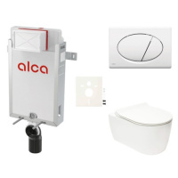 Cenově zvýhodněný závěsný WC set Alca k zazdění + WC Glacera Alfa SIKOAA1