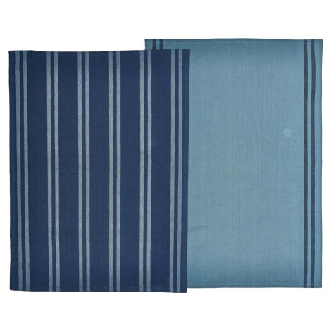 Set 2 modrých utěrek z bavlny Södahl, 50 x 70 cm