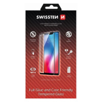 Tvrzené sklo Swissten Full Glue, Color Frame, Case Friendly pro Apple iPhone 15, černá