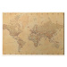 Obraz na plátně World Map - Vintage Style, (80 x 60 cm)