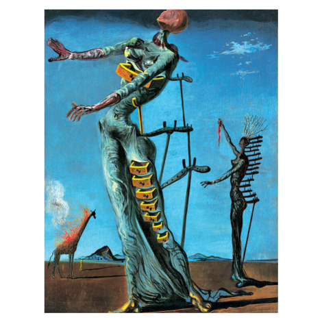 Umělecký tisk Salvador Dali - Girafe En Feu, Salvador Dalí, (50 x 70 cm) MIGNECO&SMITH
