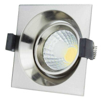 LED COB Stropní svítidlo čtvercové Inox Build-In