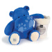 Plyšový hroch s dekou Royal Blue Hippo Chill Histoire d’ Ours modrý 45 cm od 0 měsíců