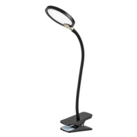 Rabalux 74199 stolní LED lampa s klipem Marcin, černá