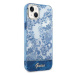 Guess GUHCP14MHGPLHB hard silikonové pouzdro iPhone 14 PLUS 6.7" blue Porcelain Collection