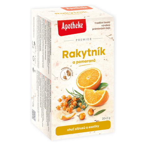 Apotheke Rakytník a pomeranč nálevové sáčky 20x2 g