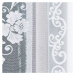 Dekorační oblouková krátká záclona na žabky FUKSJA bílá 320x160 cm MyBestHome
