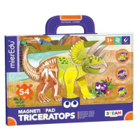 MierEdu Magnetická tabulka Dinosauři - Triceratops