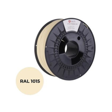 Tisková struna (filament) C-TECH PREMIUM LINE, PETG, slonová kost světlá, RAL1015, 1,75mm, 1kg, 