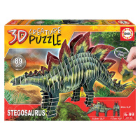 Puzzle dinosaurus Stegosaurus 3D Creature Educa 89 dílků od 6 let