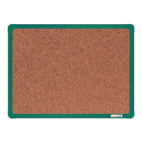 boardOK Korková tabule s hliníkovým rámem 60 × 45 cm, zelený rám