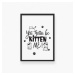 Plakát v rámu, Kitten me - černý rámeček, 40x60 cm
