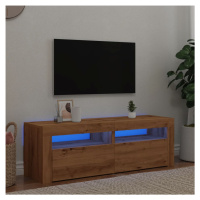 vidaXL TV stolek s LED dub artisan 120 x 35 x 40 cm kompozitní dřevo