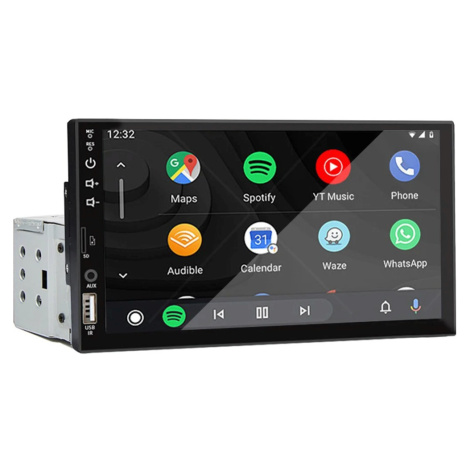 1din Autorádio s CarPlay, Android Auto, Bluetooth, USB, parkovací kamera, AUX