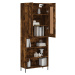 vidaXL Skříň highboard kouřový dub 69,5 x 34 x 180 cm kompozitní dřevo