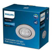 LED Zapuštěné bodové svítidlo Philips TARAGON SL262 8718699755782 4,5W 380lm 2700K IP20 8,5cm ni