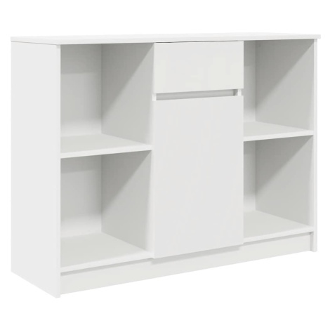 vidaXL Příborník se zásuvkou bílý 101x35x76 cm Dřevěné konstrukce