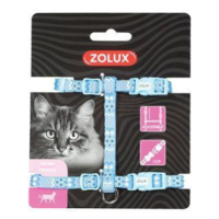 Postroj kočka ETHNIC nylon modrý Zolux