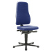 bimos Pracovní otočná židle All-in-One, s podlahovými patkami, látkové čalounění, modré