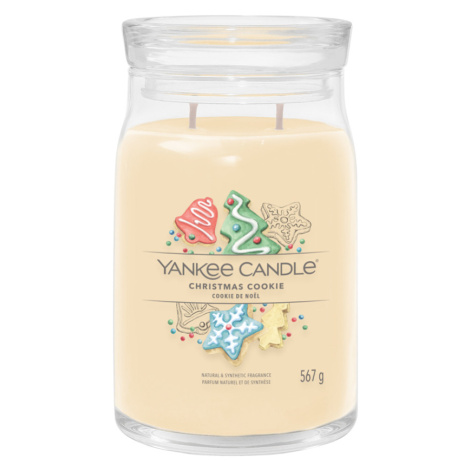 YANKEE CANDLE Signature Vonná svíčka velká 2 knoty Christmas Cookie 567 g