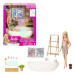 Barbie panenka a koupel s mýdlovými konfetami blondýnka