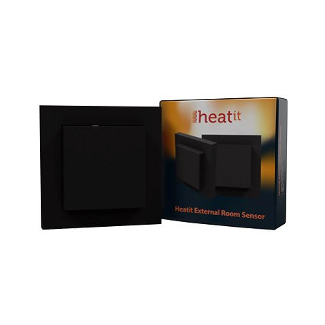 HEATIT Externí Teplotní Senzor Černá