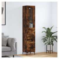 vidaXL Skříň highboard kouřový dub 34,5 x 34 x 180 cm kompozitní dřevo