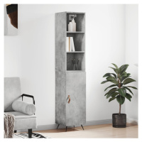 vidaXL Skříň highboard betonově šedá 34,5x34x180 cm kompozitní dřevo