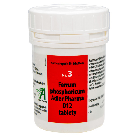 Adler Pharma Nr.3 Ferrum phosphoricum D12 400 tablet