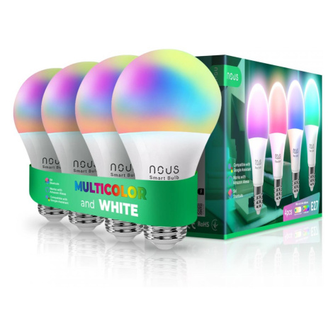 NOUS P3 WiFi Tuya RGB E27 (4ks)