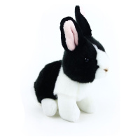Rappa plyšový králík  16 cm Černo - bílý Eco Friendly