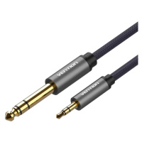 Kabel jack 3,5 mm na 6,5 mm Vention BAIHJ 5 m (šedý)