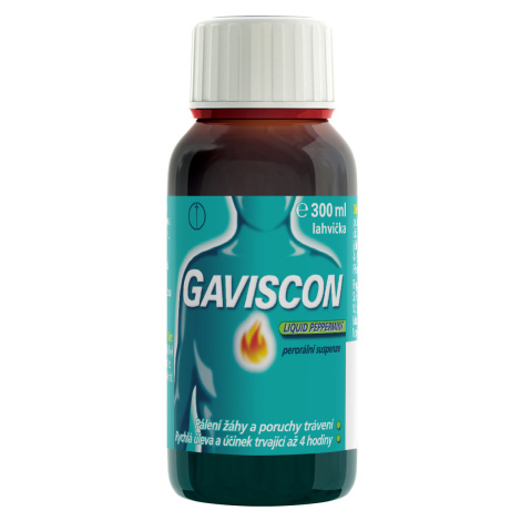 Gaviscon Liquid Peppermint perorální suspenze 300 ml
