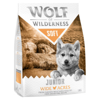 Wolf of Wilderness granule, 4 x 1 kg - 3 + 1 kg zdarma - Junior 