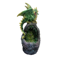 Svítící figurka Emerald Dragon, 16.5 cm