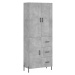 vidaXL Skříň highboard betonově šedá 69,5x34x180 cm kompozitní dřevo