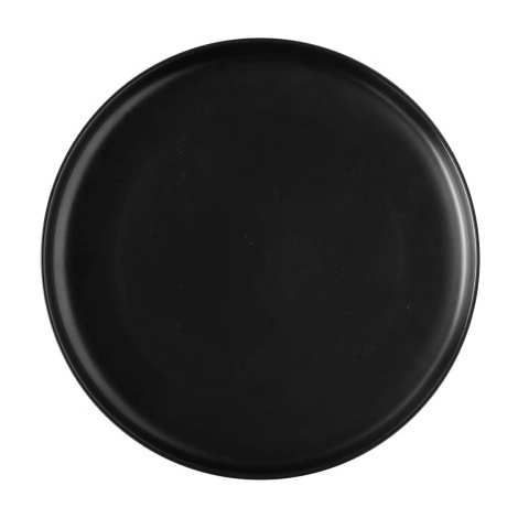 Dezertní talíř Coupe černý 20 cm – Flow Lunasol