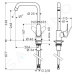 Hansgrohe 31820800 - Dřezová baterie, vzhled nerezu