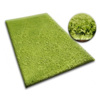 Dywany Lusczow Kusový koberec SHAGGY Izebelie 5cm zelený