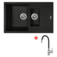 Sinks Amanda 780.1 Metalblack + Flexia