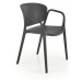 Stohovatelná jídelní židle K491 Černá,Stohovatelná jídelní židle K491 Černá