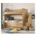 Patrová postel s přistýlkou, úložným prostorem a schůdky cody modular