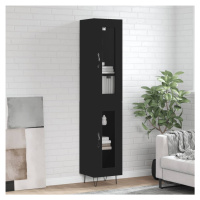 vidaXL Skříň highboard černá 34,5 x 34 x 180 cm kompozitní dřevo