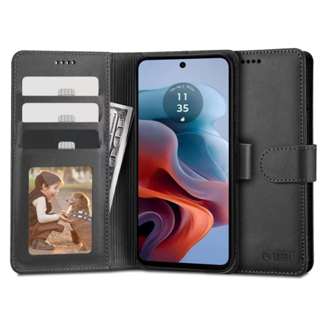 Pouzdro TECH-PROTECT WALLET MOTOROLA MOTO G34 5G BLACK (5906203691456)