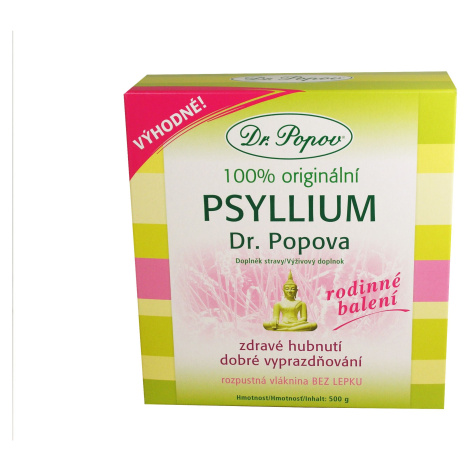 Dr. Popov Psyllium rozpustná vláknina 500 g Dr.Popov