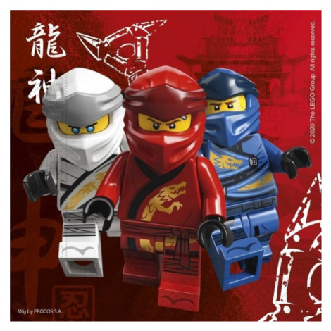 Ubrousky Lego Ninjago 33x33cm 16 ks GoDan